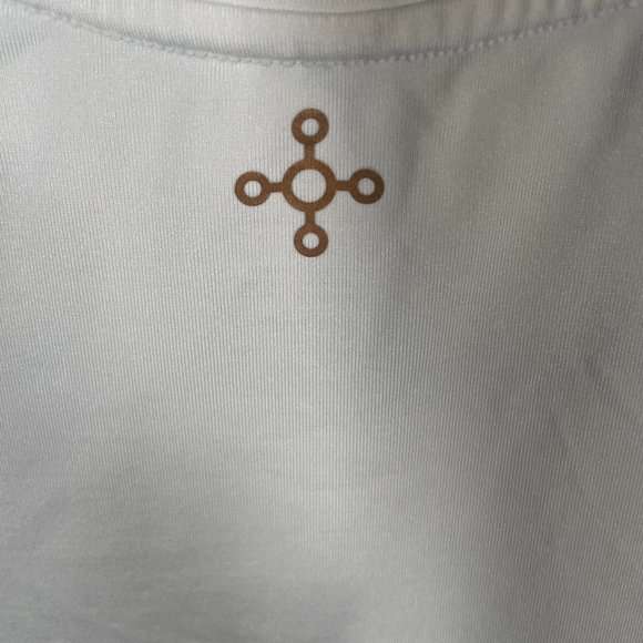 Tommie Copper Compression Shirt Mens Large White Back Support Activewear SS - Picture 3 of 6
